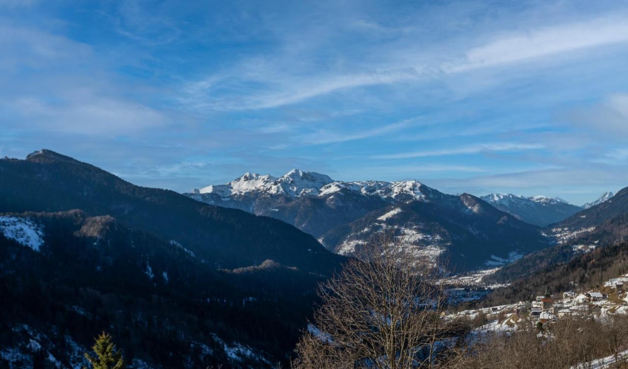 Panoramic House Carnia - Mountain View Apt With Parking And Terraces Villa Ligosullo Exterior foto